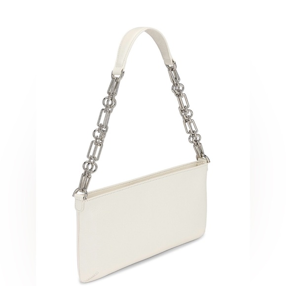 By Far Holly White Bag Silver Chain - Picture 4 of 9